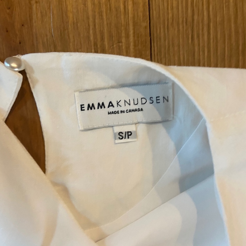 Emma Knudsen lined dress with pockets size small petite Euc